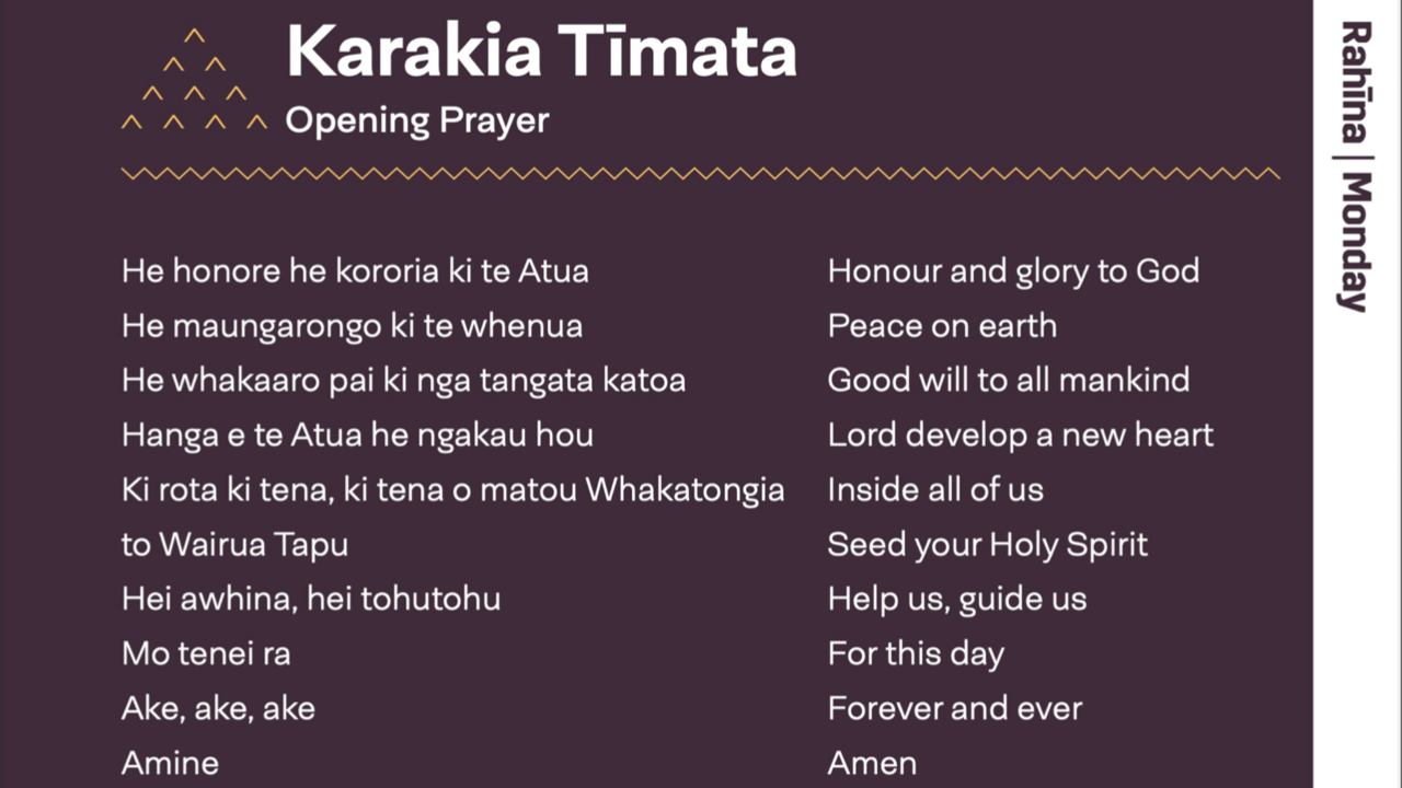 Karakia Tīmata | Opening Prayer | Baptist New Zealand