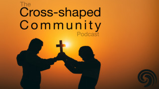 Cross-shaped community forms with prayer Image