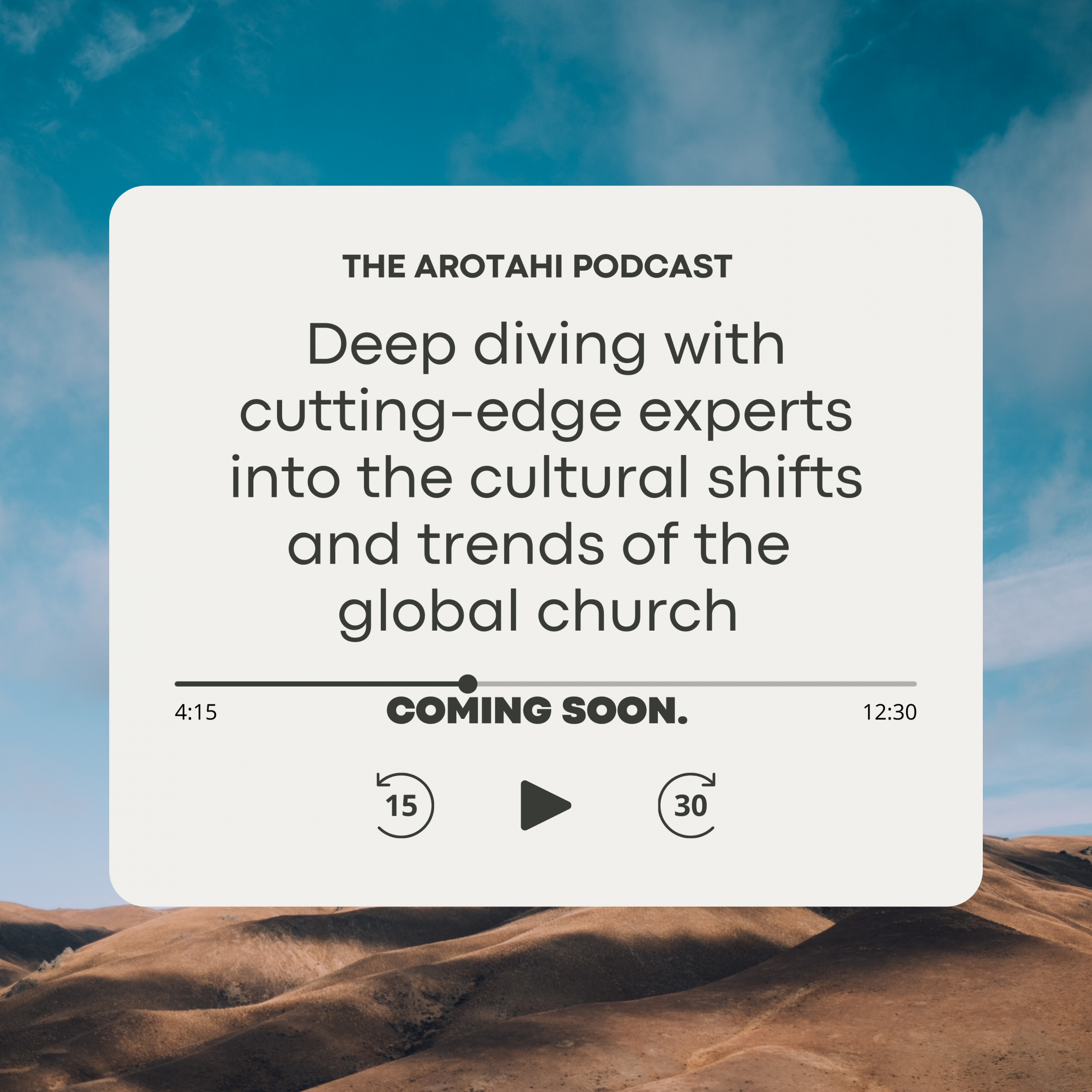 The Arotahi Podcast Image